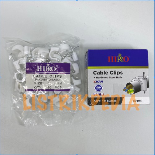 Jual Klem Kabel Mm Paku Beton Hiro Isi Pcs Paku Kabel Jepit Kabel Shopee Indonesia