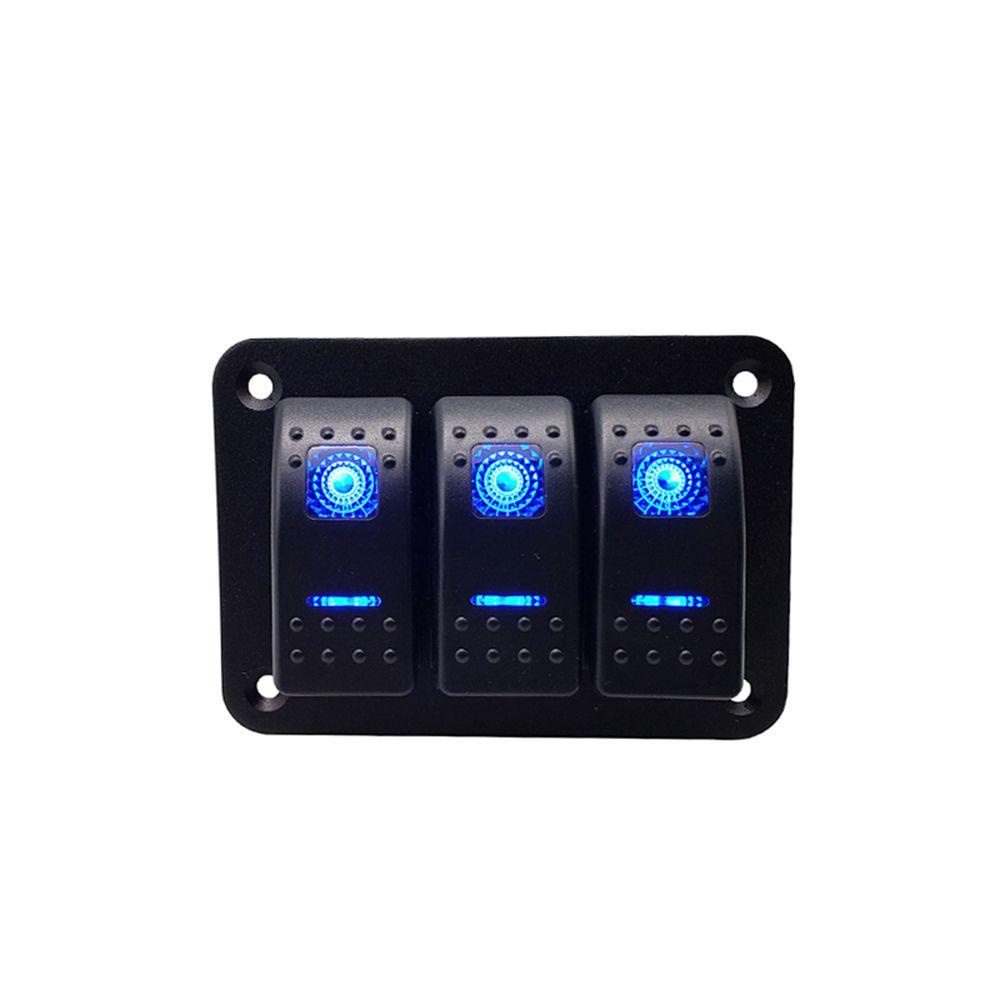 Nanas LED Rocker Switch Panel Aksesoris Mobil Perbaikan Tahan Air Kemping Caravans Mobil RV 12V/24V