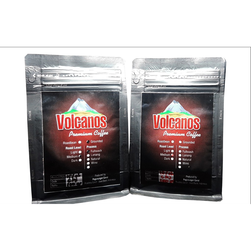 

Fulwash Kopi Arabika Volcanos Garut Coffee Premium Arabica Fullwash 100gr Kamojang Garut