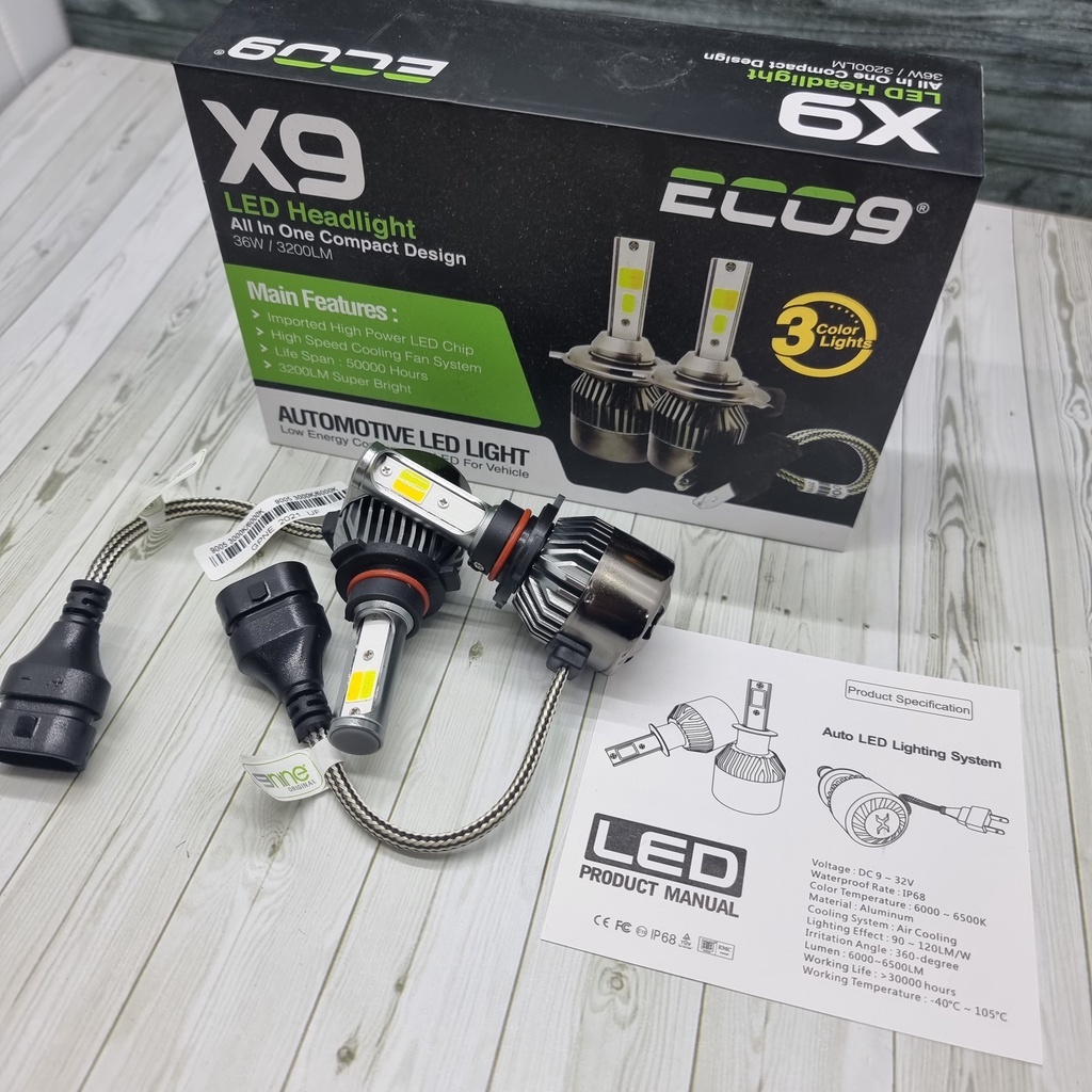 Jual Lampu Utama Mobil Led X Eco Luminos Warna Super Bright Shopee Indonesia