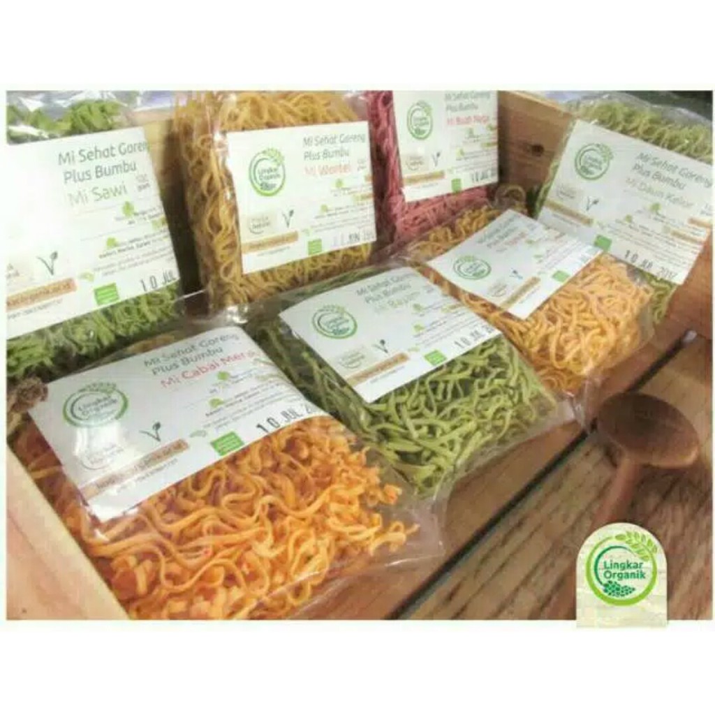 

Lingkar Organik Mie Goreng Sayur 100gr dengan bumbu