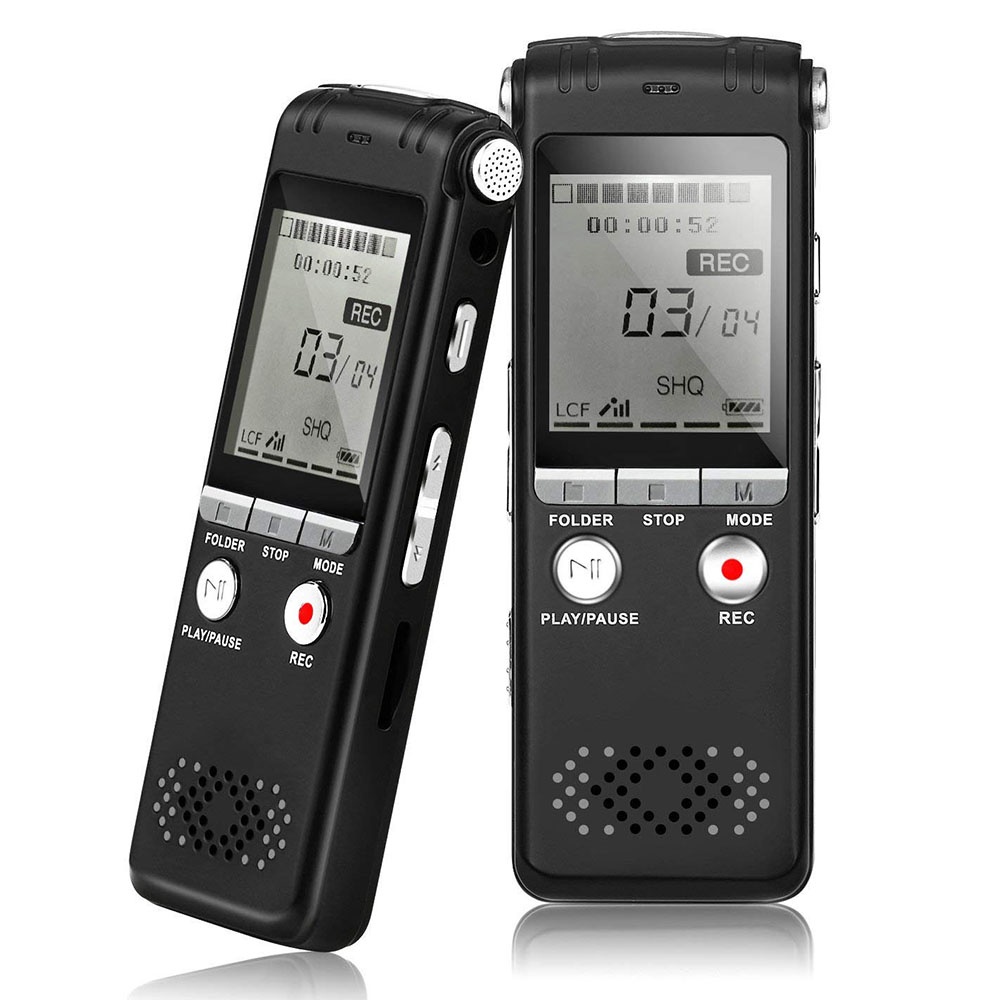 Perekam Suara HD Microphone Digital Voice Recorder 8GB - N131 - Black