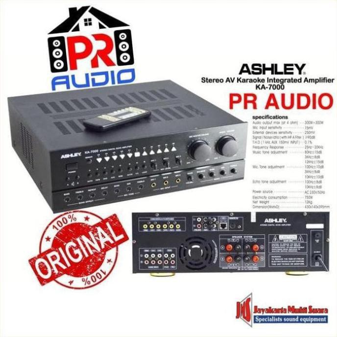 Amplifier Karaoke ASHLEY KA-7000 / KA 7000 (ORIGINAL) Best Seller 