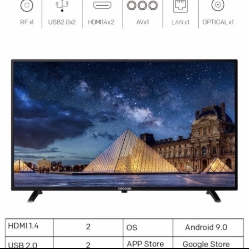 SMART TV COOCAA 42 INCH ANDROID 9.0 FHD MEDAN