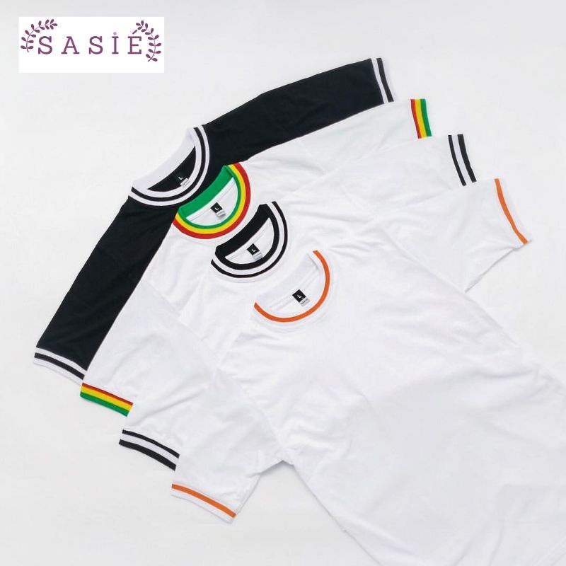 -T- T-SHIRT RINGER TEE 3 GARIS SERIES KAOS POLOS PENDEK 30s RINGERTEE UNTUK CEWEK DAN COWOK UNISEX P