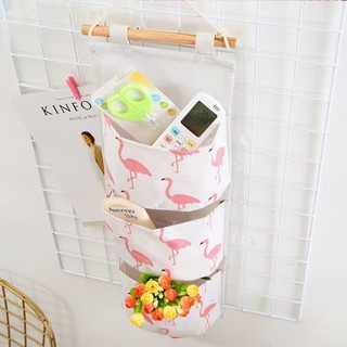 POUCH ORGANIZER STORAGE BAG GANTUNG 3 SEKAT / RAK GANTUNG TEMPAT PENYIMPANAN SERBAGUNA