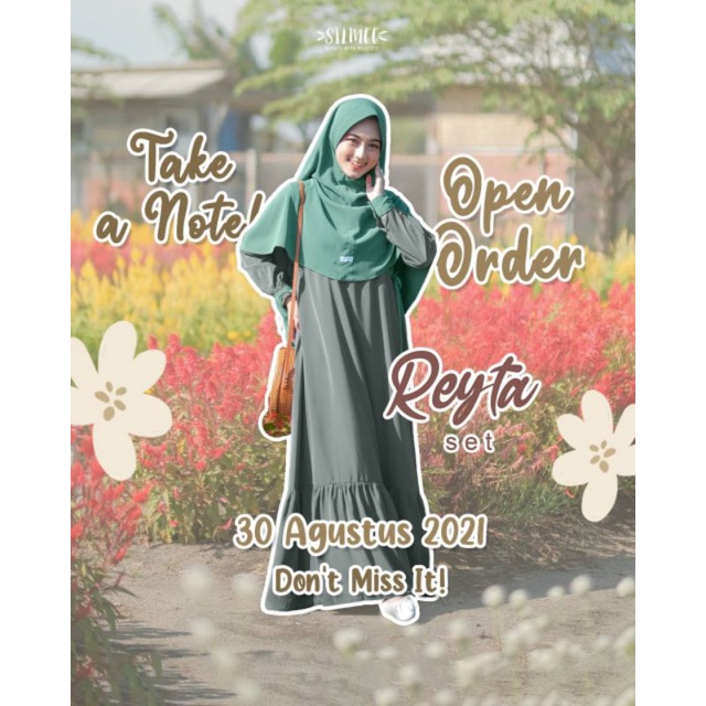 SILMEE Reyta set | By silmee gamis polosan simple gamis kondangan busui friendly