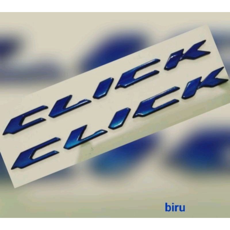 emblem timbul click  3d non ori harga 2pcs