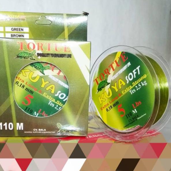 ←Bayar Di Tempat✱ TALI KENUR SENAR PANCING CAP KUYA SOFT 110 M 95