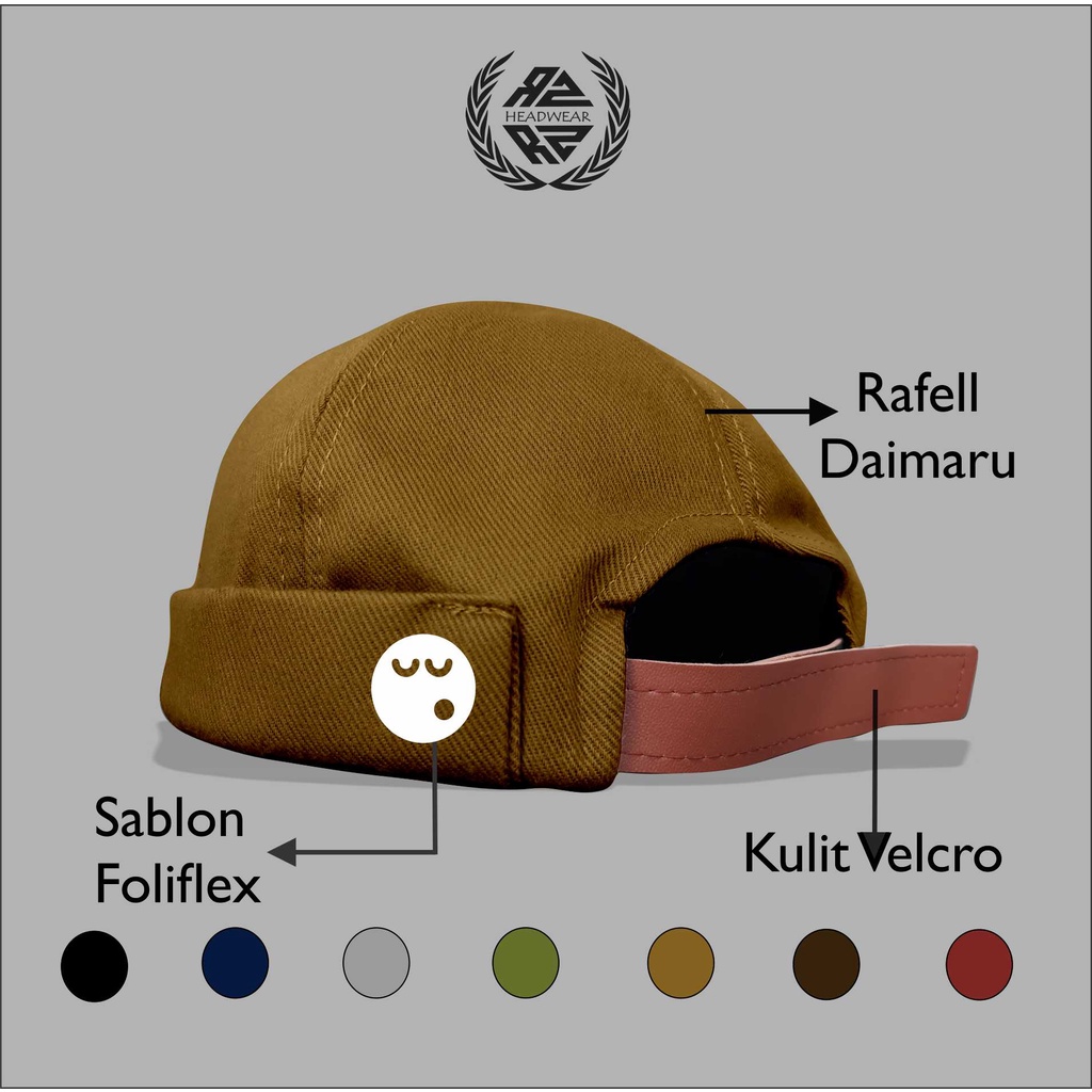 Topi Peci Miki Hat Peci Uas Logo Sleep Well Bahan Daimaru Premium