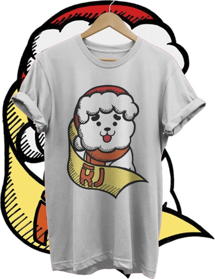 KAOS bts natal TSHIRT RJ BT21 NATAL COMBED 30S