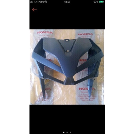 paketan full set Sayap Tameng Body depan vario 125 150 new k59 k60 2019 matte blue biru dof doff ori