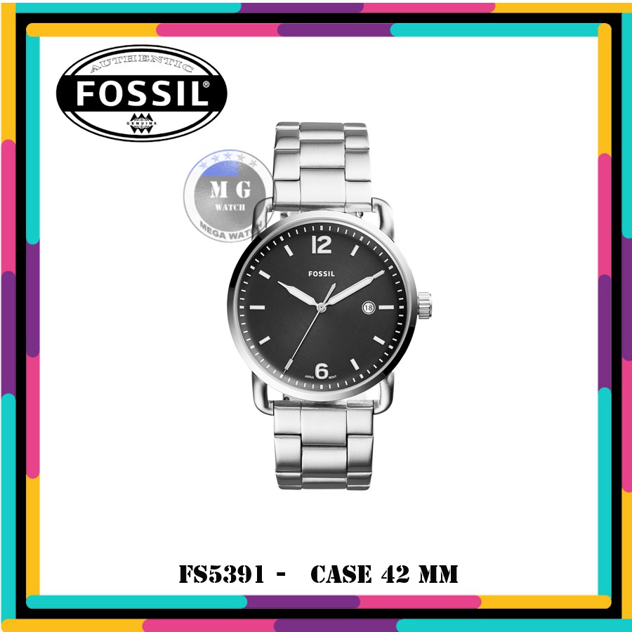 Jam Tangan Pria Fossil Original FS5391 The Commuter Three-Hand MURAH