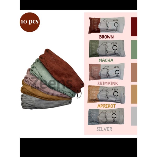 MASKER KF94 WARNA PASTEL C_CARE ISI 10 PCS