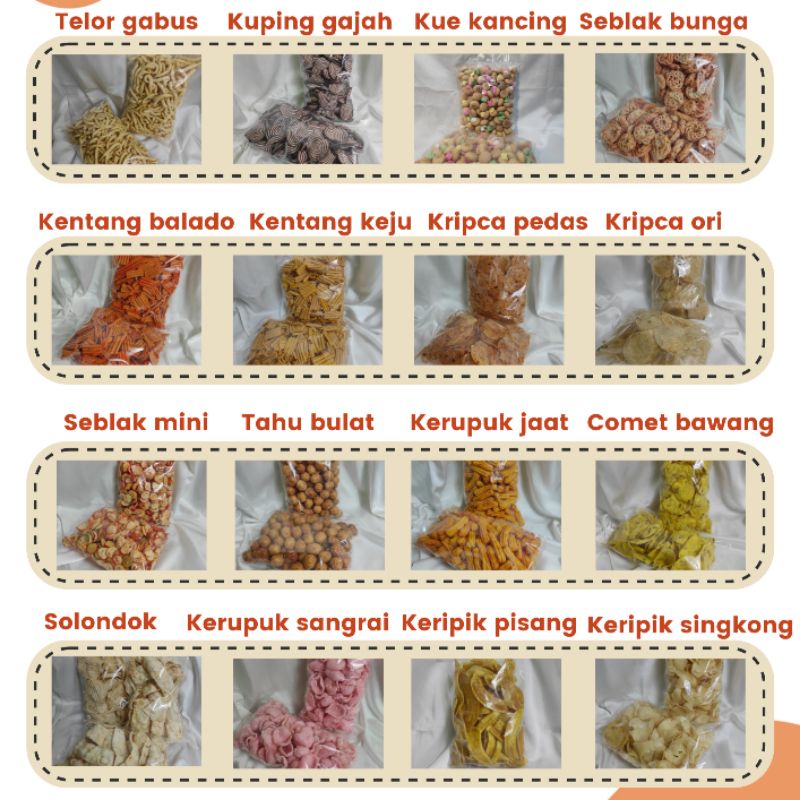 

SNACK CIAMIS/MAKANAN RINGAN SERBA 10.000/JAJANAN PEDAS ASIN [ETALASE 2]