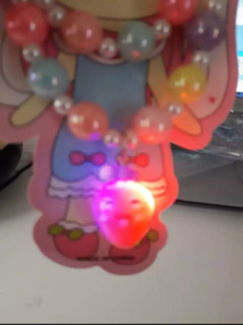 SET KALUNG GELANG ANAK DENGAN LAMPU LED GANDULAN KARAKTER FIGURE