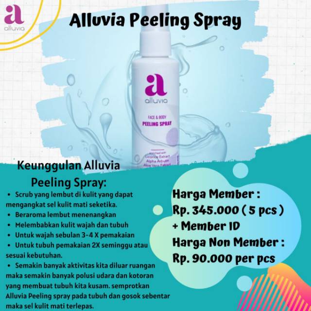 Alluvia peeling spray