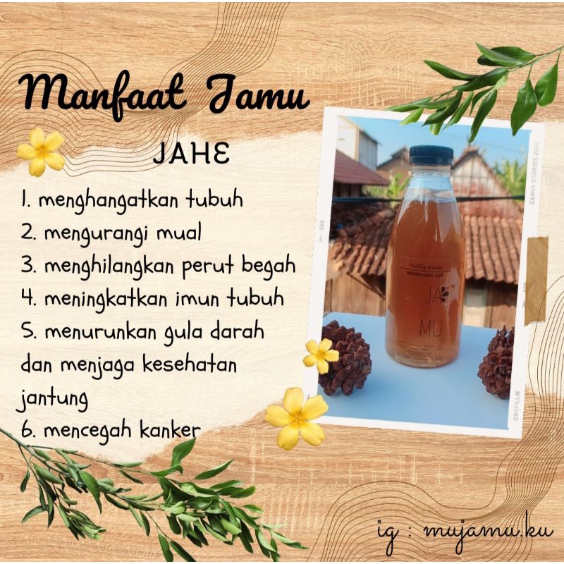 

minuman jamu tradisional jamu herbal jahe