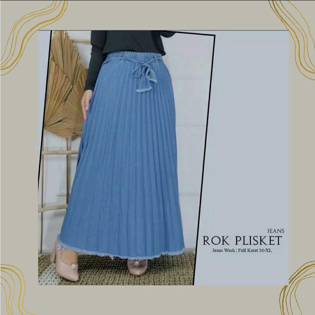 Rok plisket jeans (COD)