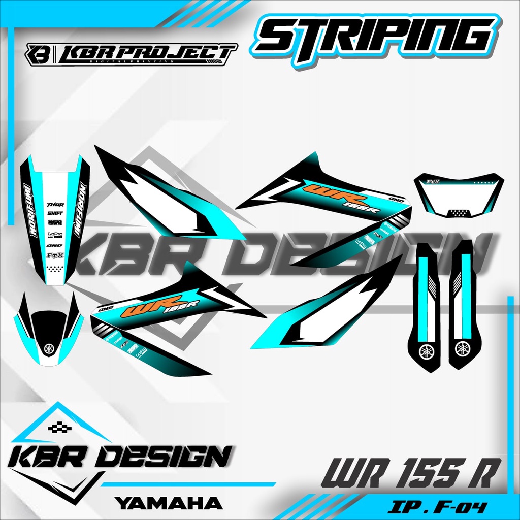 WR 155 R (COD) STICKER STRIPING MOTOR WR 155 R.04