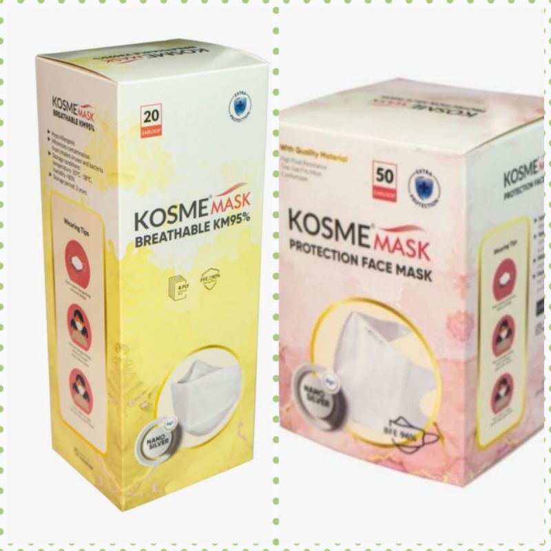 BUNDLING KOSME MASK (Breathable KM-95 + Fitmask)