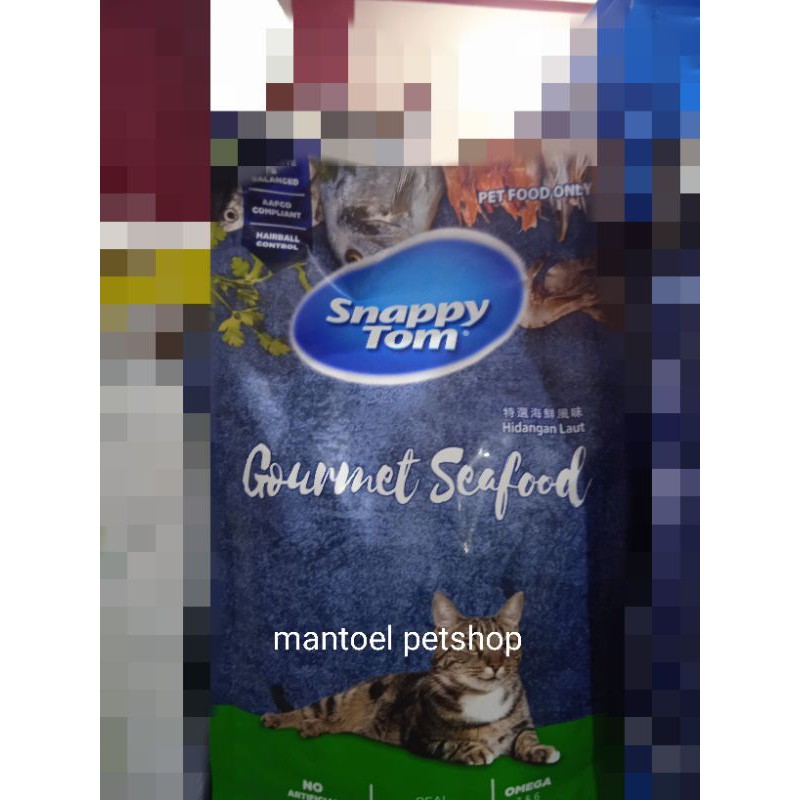 makanan kucing dry food snappy tom adult all varian rasa 1,5kg - fresspack (kemasan baru)