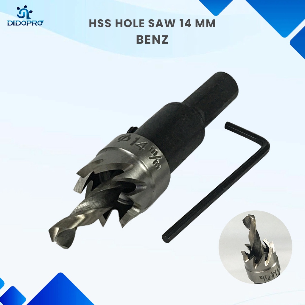 Hole Saw Besi 14mm / HoleSaw Besi 14 mm / Mata Bor Besi 14mm BENZ