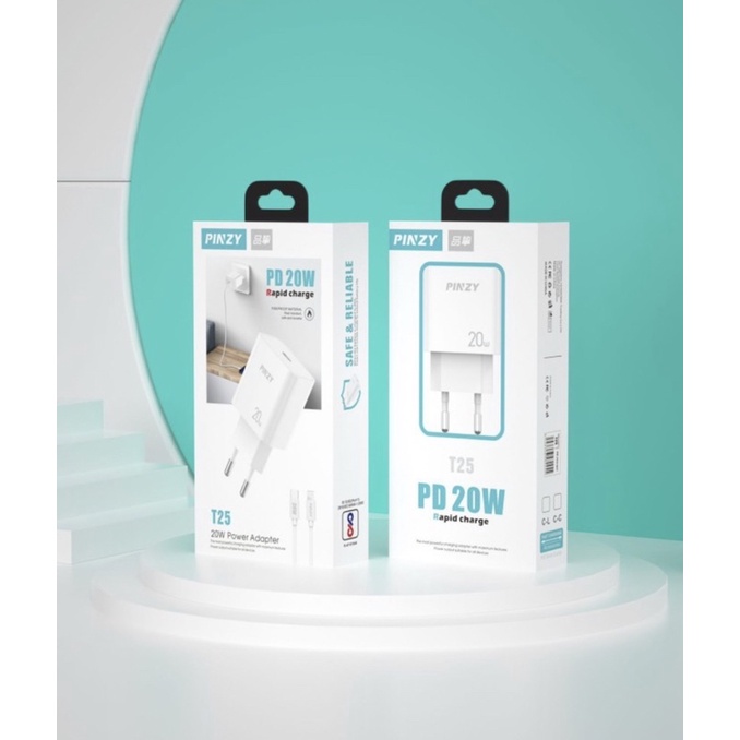 Charger PINZY PD T-25 C to C Rapid Charge - Charger PINZY T25 —