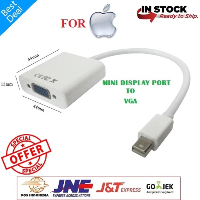 CONVERTER MINI DP TO VGA / MINI DISPLAY PORT TO VGA