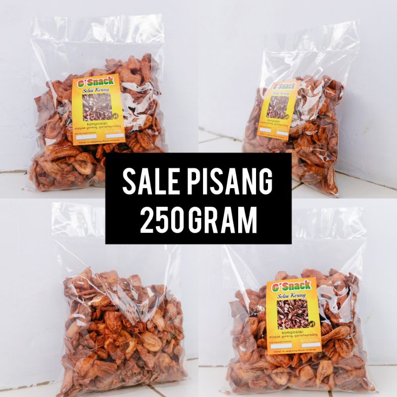 

Sale Pisang Kering manis.snack.cemilan.jajanan.kiloan 250gram