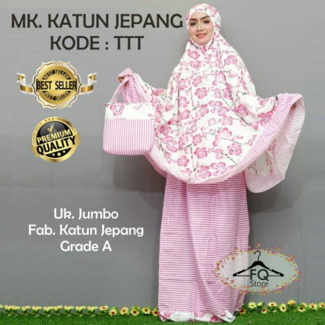 Mukena Katun Jepang Jumbo