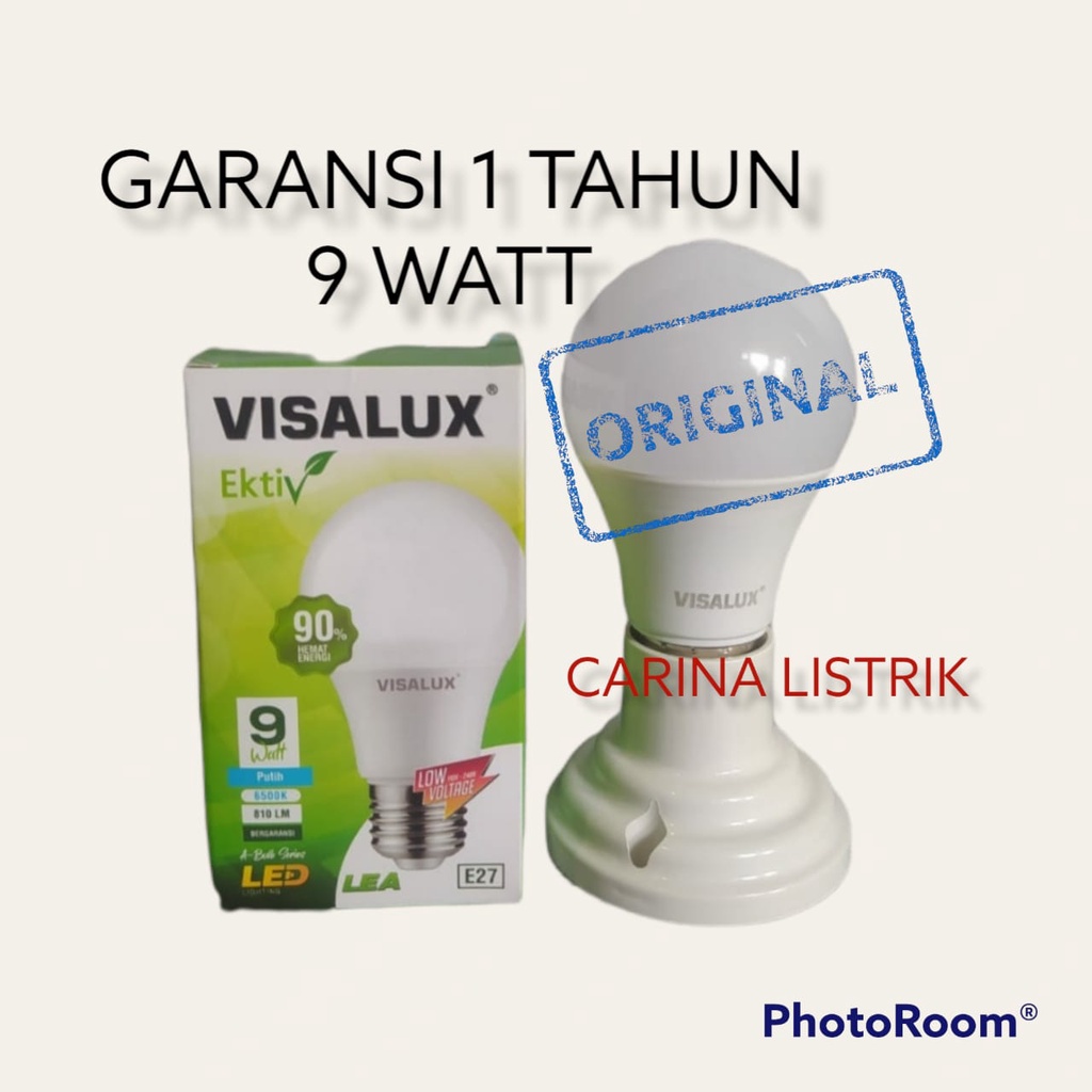 VISALUX EKTIV LEA LAMPU BULB 9W 9 WATT SNI GARANSI 1 TAHUN - PUTIH 6500K CDL