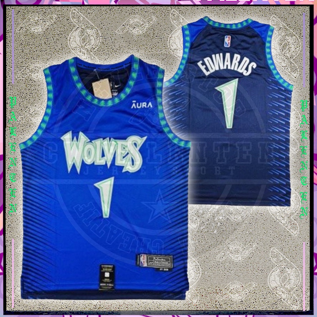 [RAYHAZ] - JERSEY NBA WOLVES FREE NAMA & NOMOR SENDIRI // JERSEY BASKET // ATASAN BASKET NBA // BASK