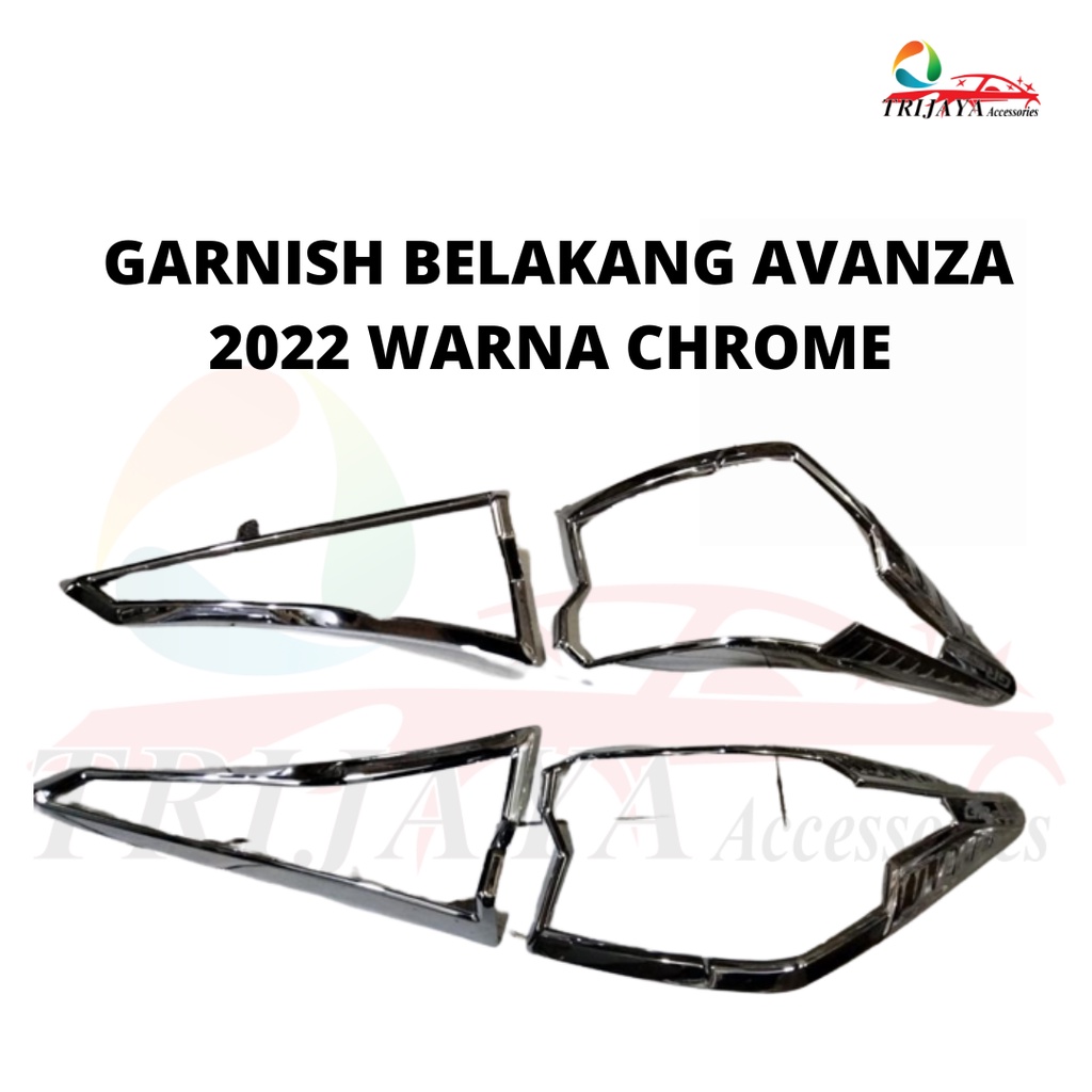 GARNISH BELAKANG AVANZA 2022 CHROME