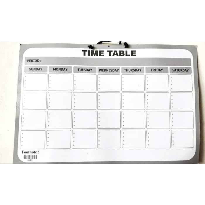 

SCHEDULE BOARD / WHITE BOARD KERTAS / PAPAN TULIS JADWAL LIPAT 48 x 32