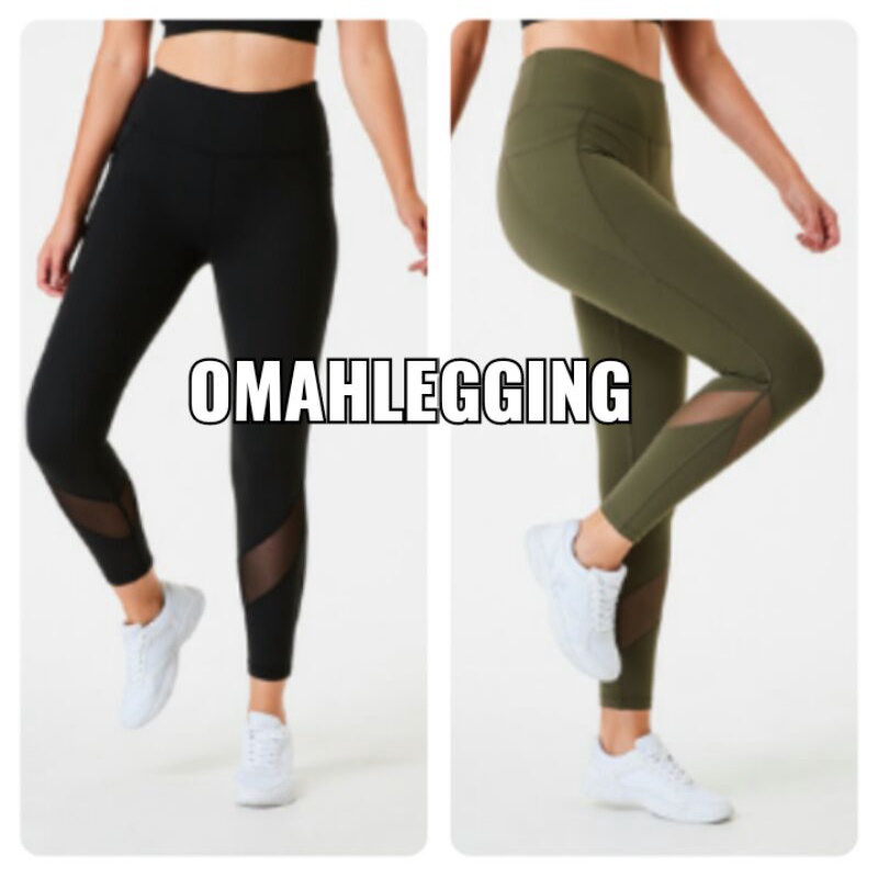 Anko Mesh High Waist Legging Senam,Yoga