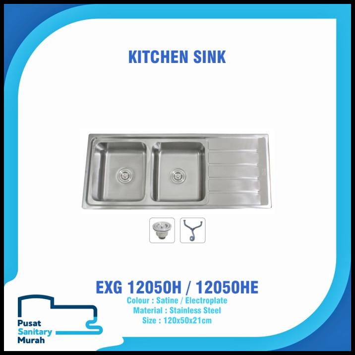 Eixo Kitchen Sink / Bak Cuci Piring Stainless Steel Exg 12050H/12050He