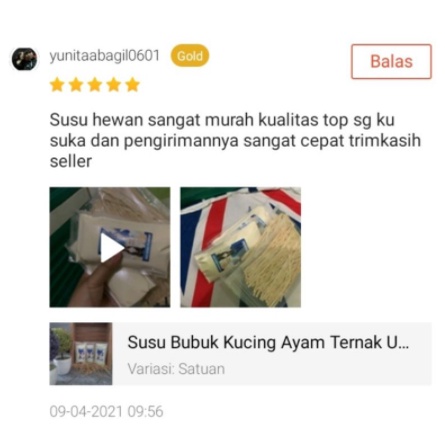 Susu Kucing Hamster Anjing Kelinci Sugar Glider 100 gr