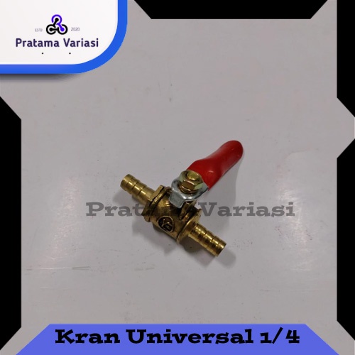 Kran Bensin Universal Bahan Kuningan Ukuran 1/4 Kran Minyak
