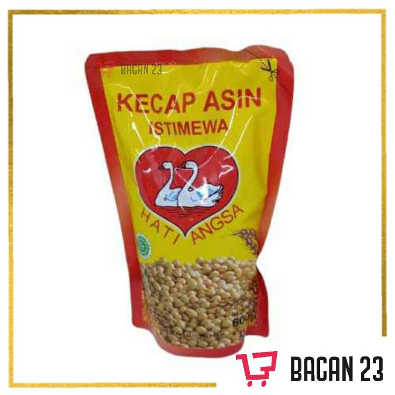 Kecap Asin Istimewa Hati Angsa (600ml) / Kecap Asin Refill / Salt Soy Pouch  / Bacan 23 - Bacan23