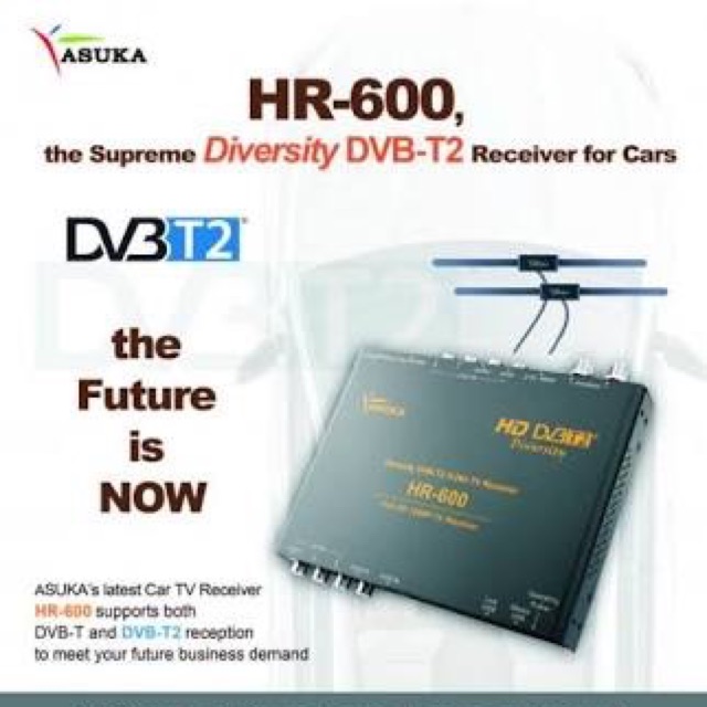 Receiver TV Digital Untuk Mobil DB T2 Asuka HR 600