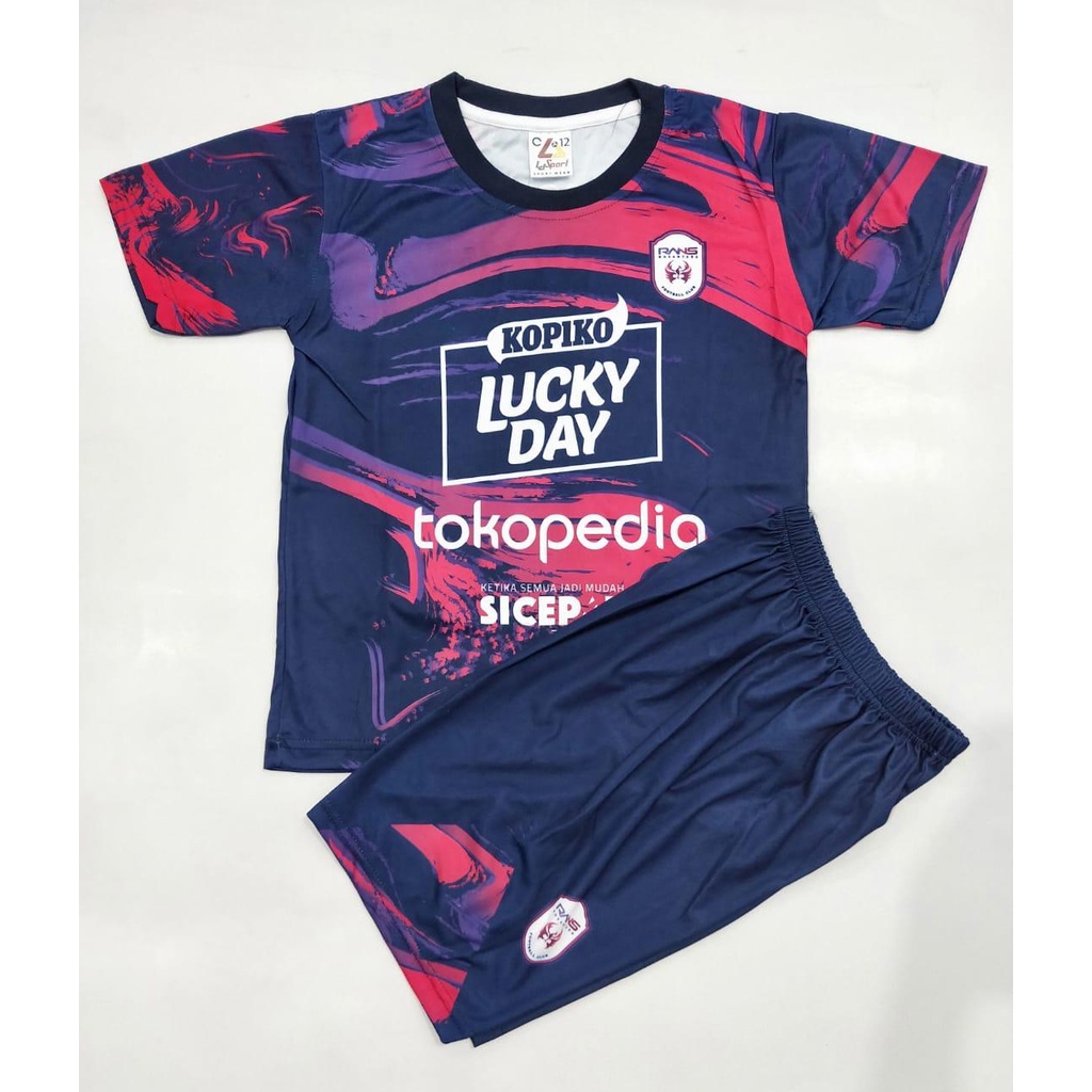 KAOS JERSEY  SETELAN ANAK-KAOS JERSEY SETELAN ANAK RANS CILEGON