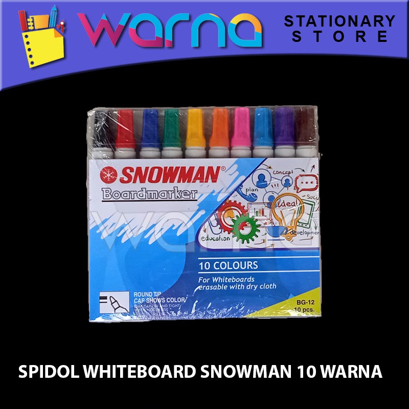 

SPIDOL WHITEBOARD SNOWMAN SET 10 WARNA