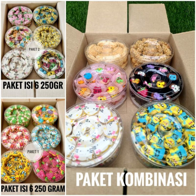 

kue karakter paket kombinasi cookies karakter kombinasi