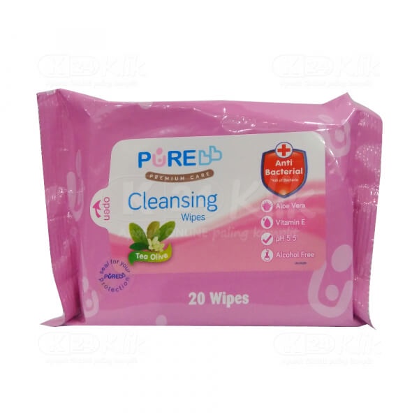 Pure Cleansing Wipes (20 Wipes)