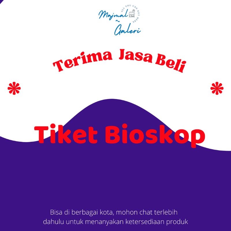 Jual Tiket Bioskop Apa Saja