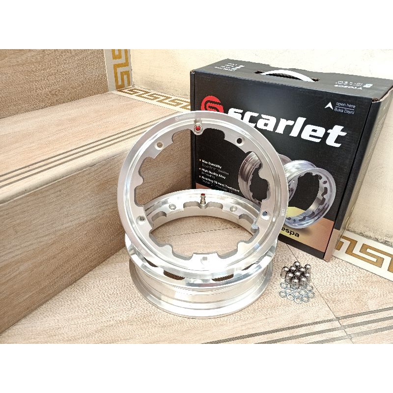 velg tubeless scarlet vespa pts special sprint px series excel ring 10 original polish