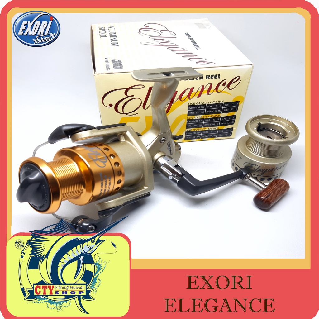 REEL GULUNGAN PANCING EXORI ELEGANCE 1000, 2000, DAN 3000