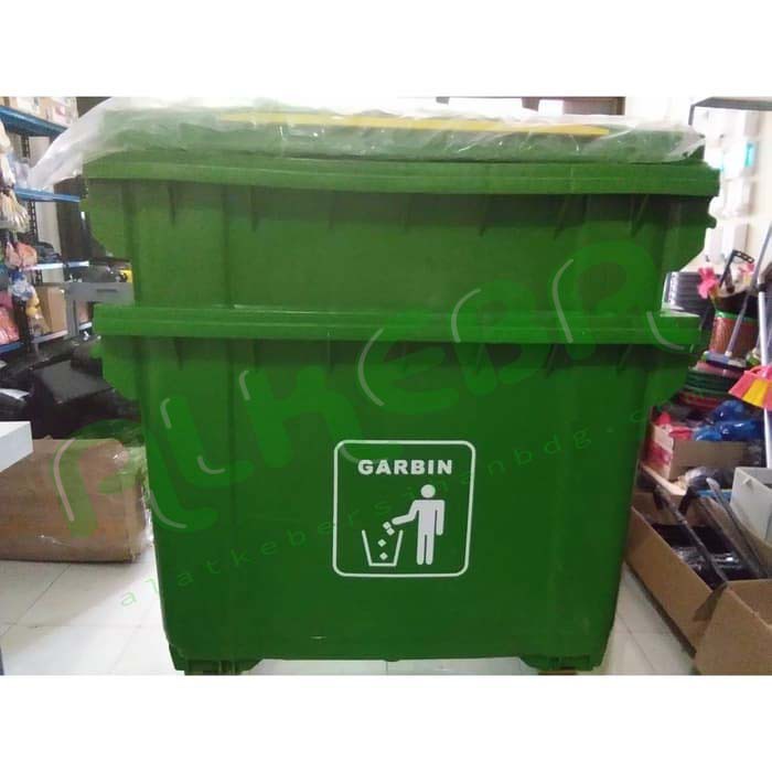 Dust Bin 660 Ltr Hijau / Tempat Sampah 660 Ltr