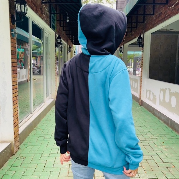 Kudou x Metro Hoodie Blue Inverted Cotton Fleece